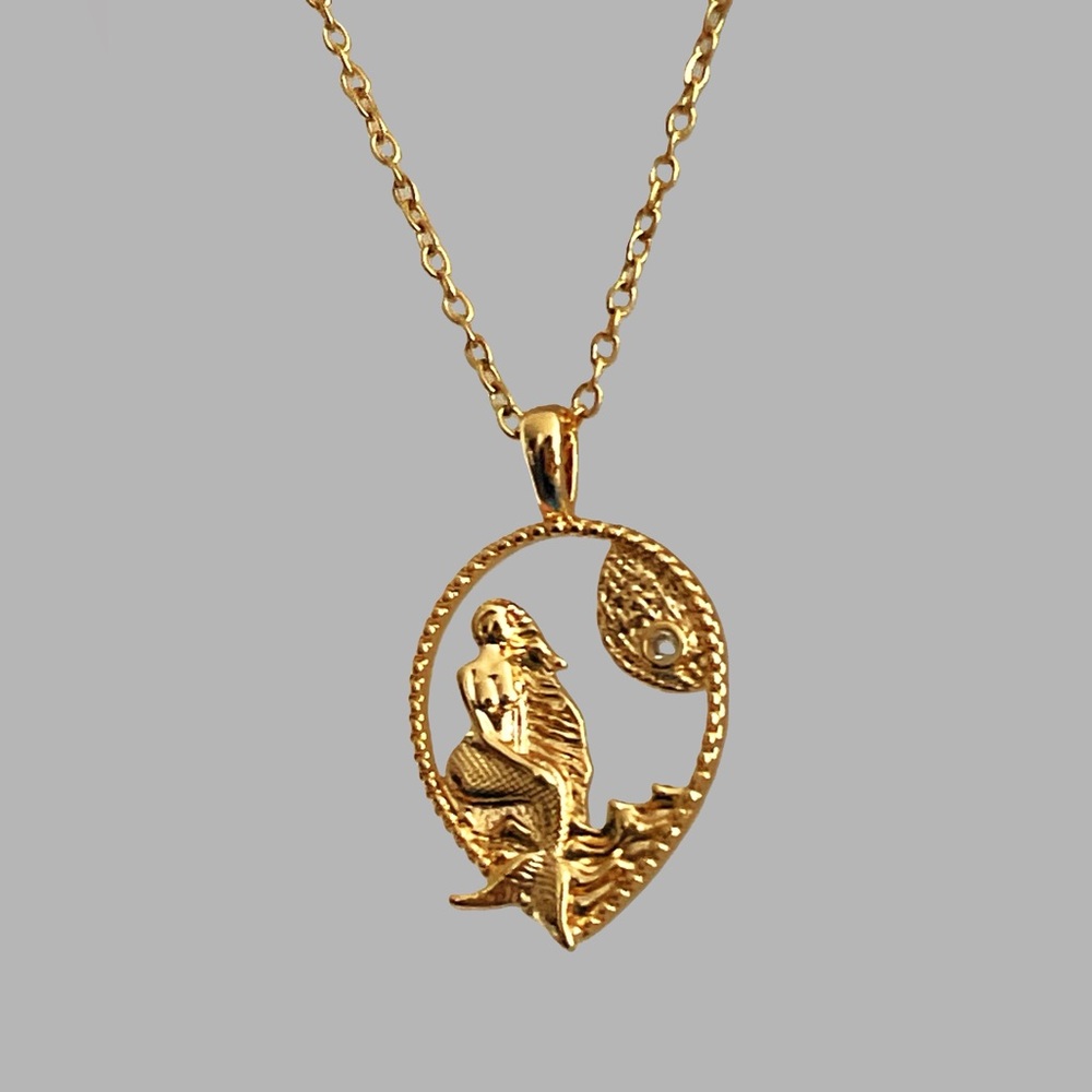 18K Gold Plated Mermaid Necklace